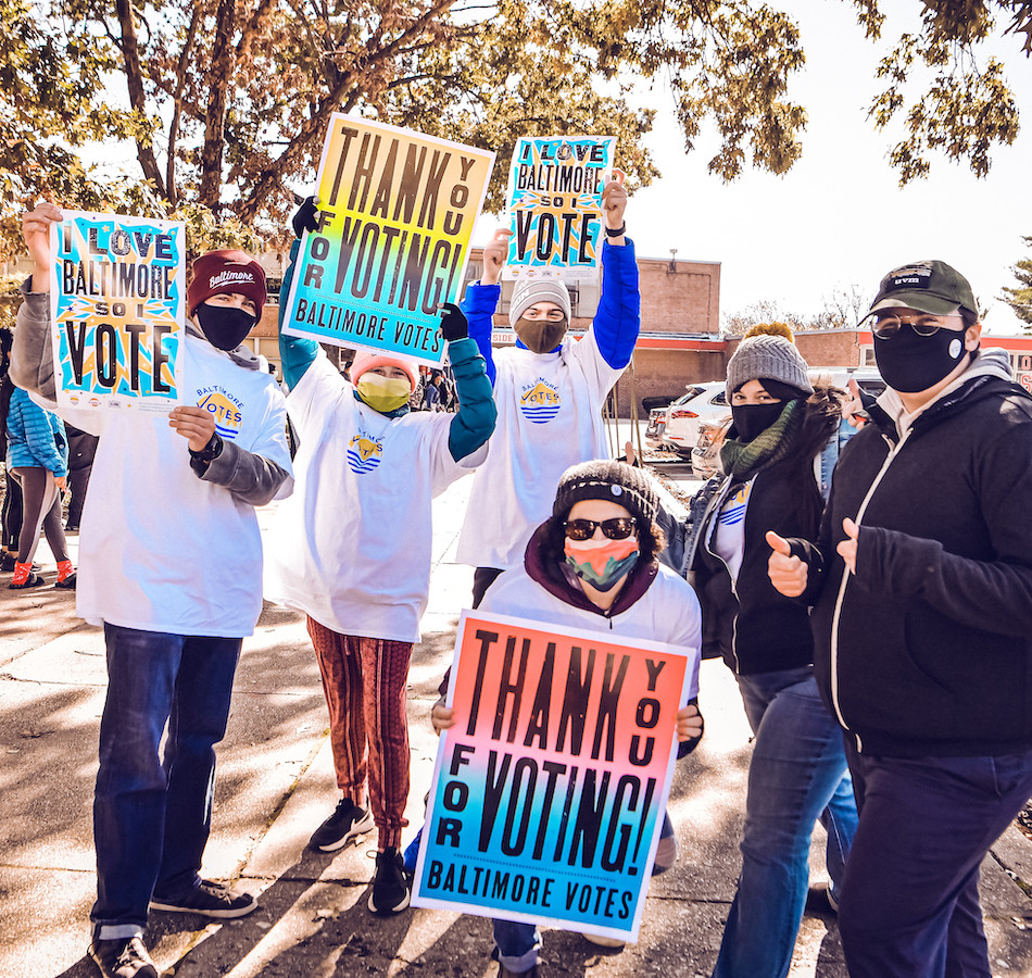 Volunteers encourage voters