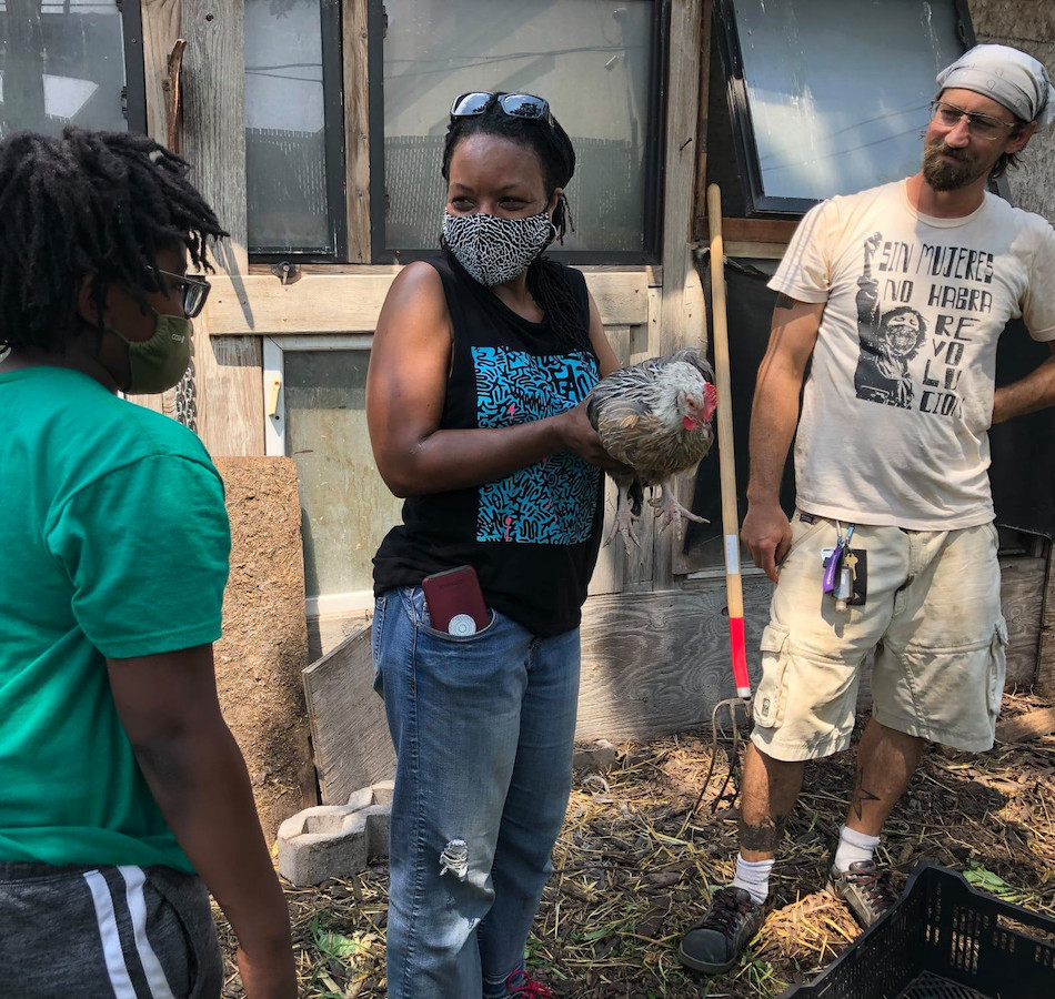 Volunteers at Bushwick Farm