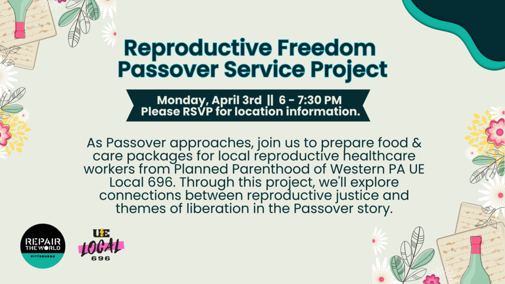 Reproductive Freedom Passover Service Project