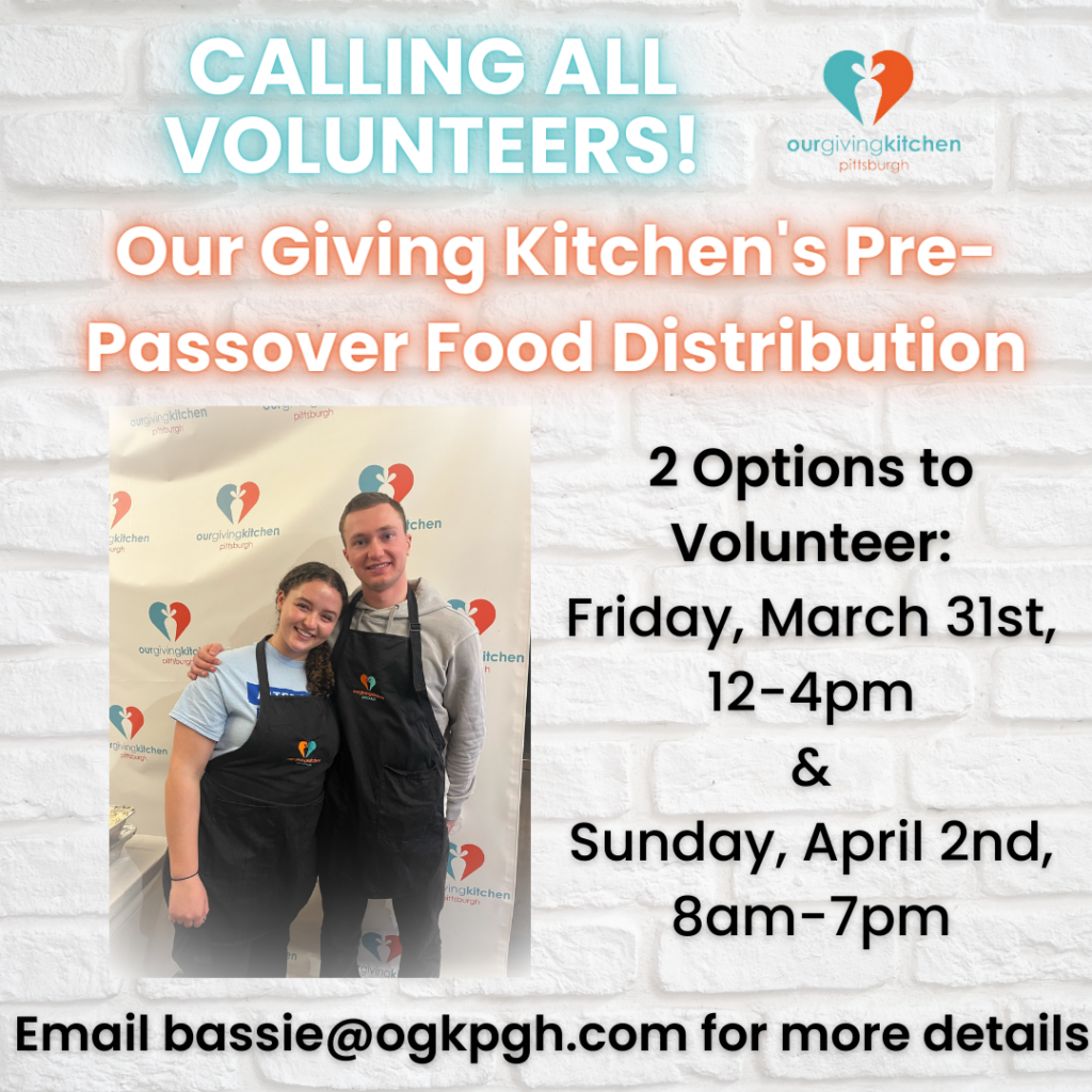 Our Giving Kitchen's Pre-Passover Food Distribution