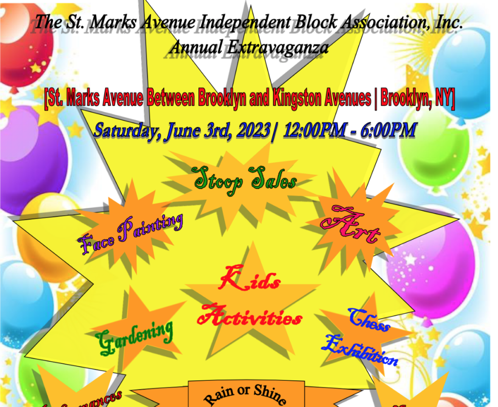 Help St. Marks Independent Block Association's Block Party