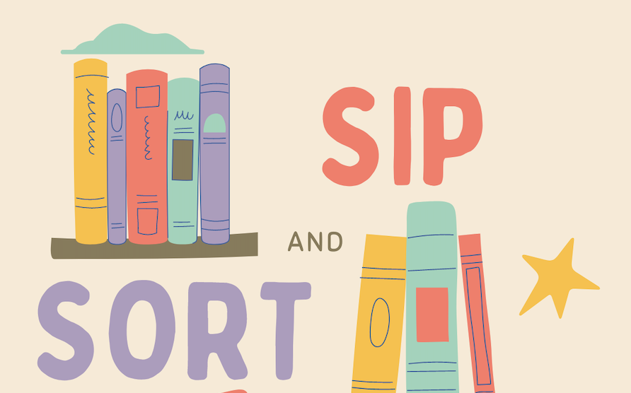 Sip and Sort at Kids Book Bank